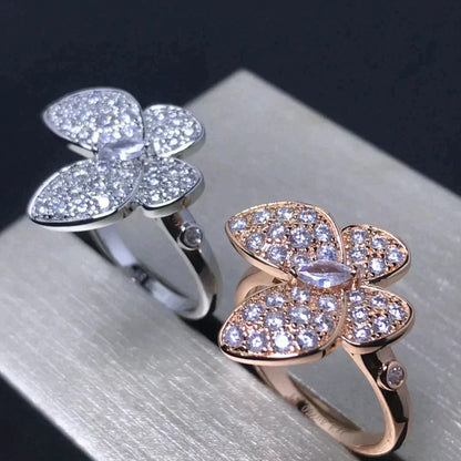 [ELAN LUXE]BUTTERFLY PINK GOLD DIAMOND RING