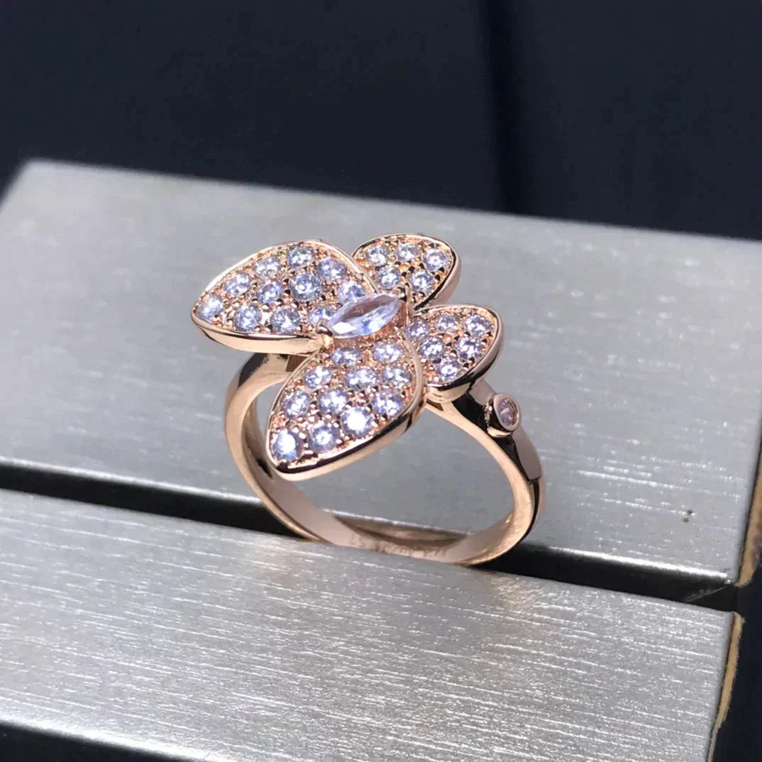 [ELAN LUXE]BUTTERFLY PINK GOLD DIAMOND RING