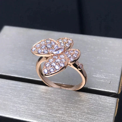 [ELAN LUXE]BUTTERFLY PINK GOLD DIAMOND RING