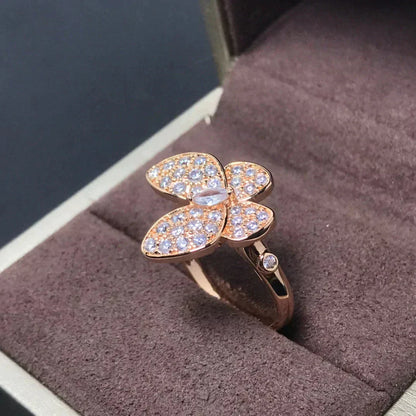 [ELAN LUXE]BUTTERFLY PINK GOLD DIAMOND RING