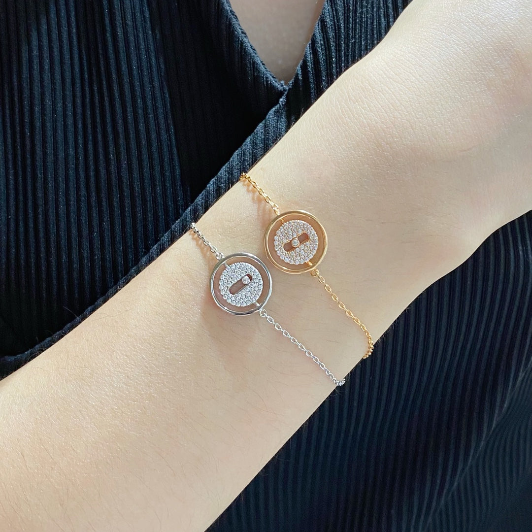 [ELAN LUXE]LUCKY MOVE DIAMOND PAVED BRACELET