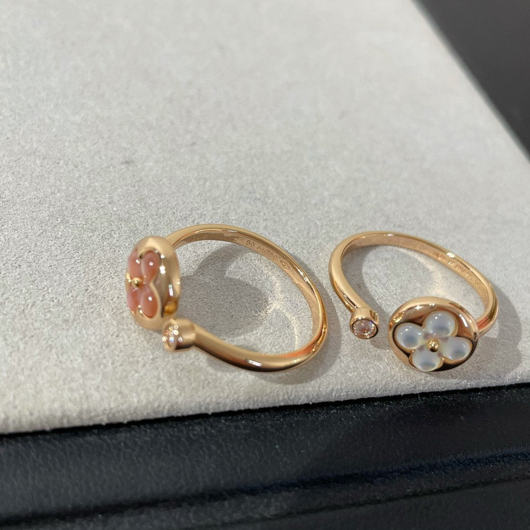 [ELAN LUXE]SUN 1 DIAMOND PINK MOP RING