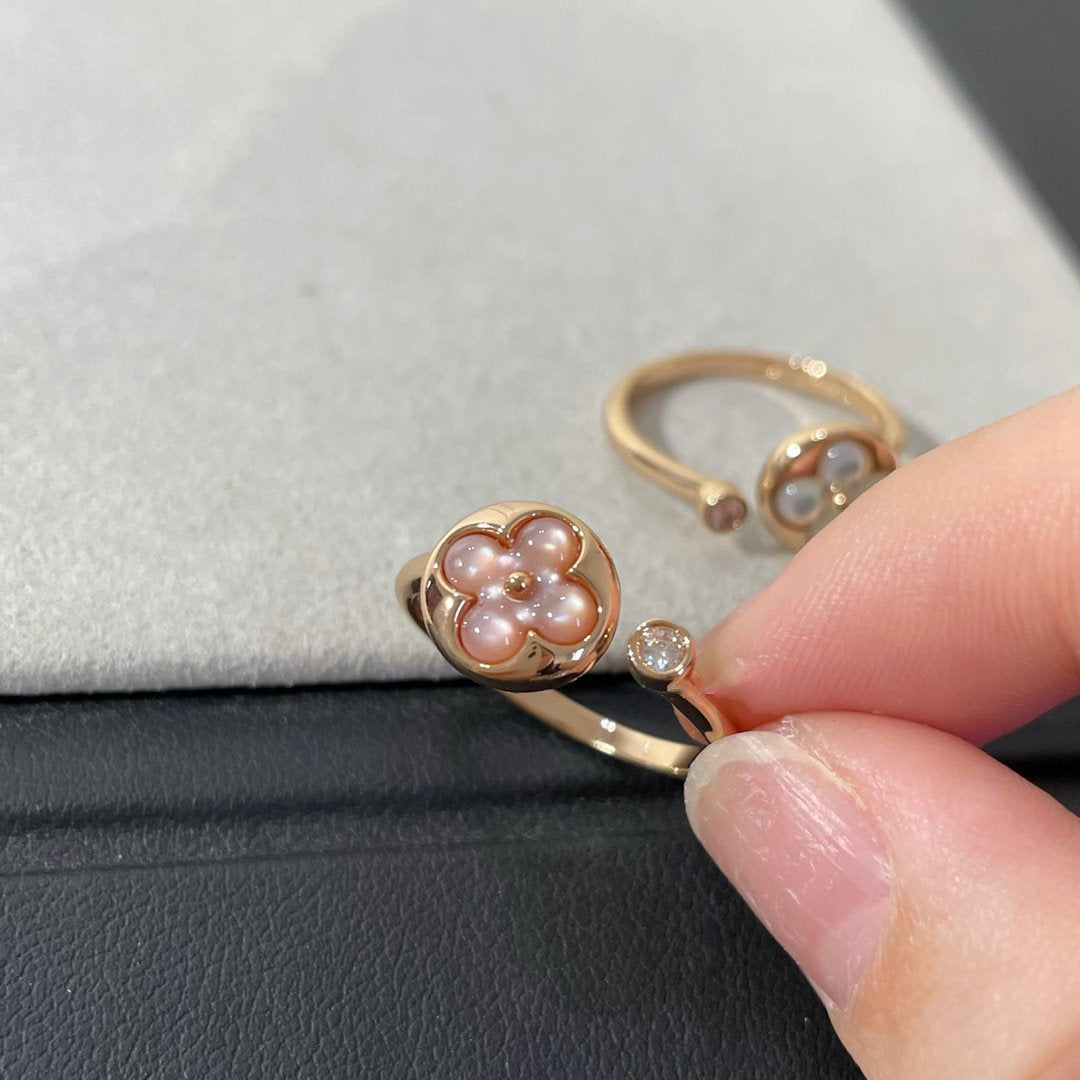 [ELAN LUXE]SUN 1 DIAMOND PINK MOP RING