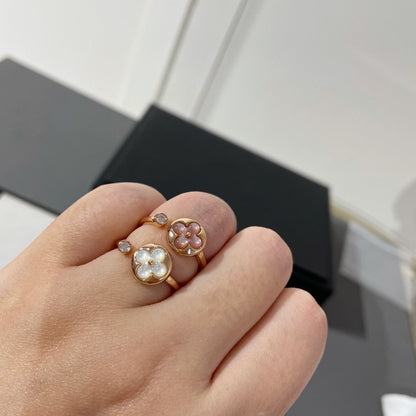 [ELAN LUXE]SUN 1 DIAMOND PINK MOP RING