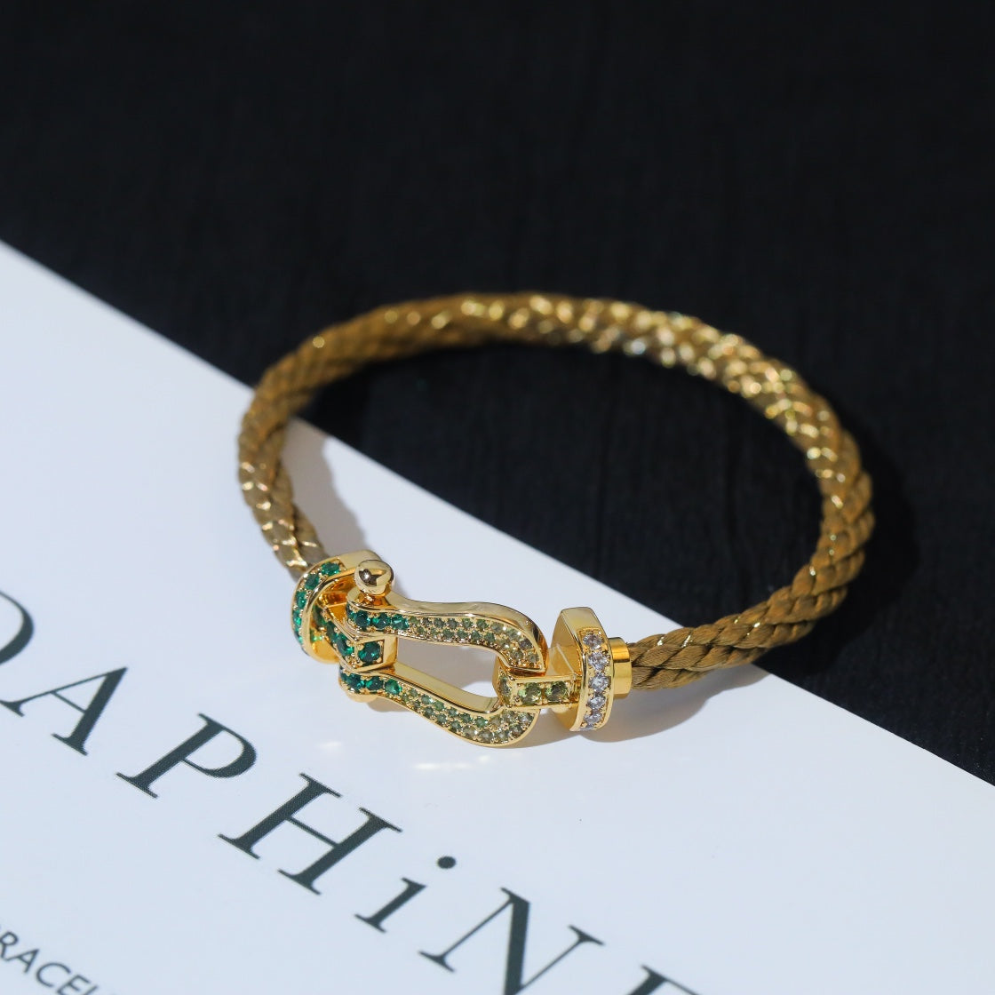 [ELAN LUXE]FORCE 10 GOLD GREEN DIAMOND PAVED