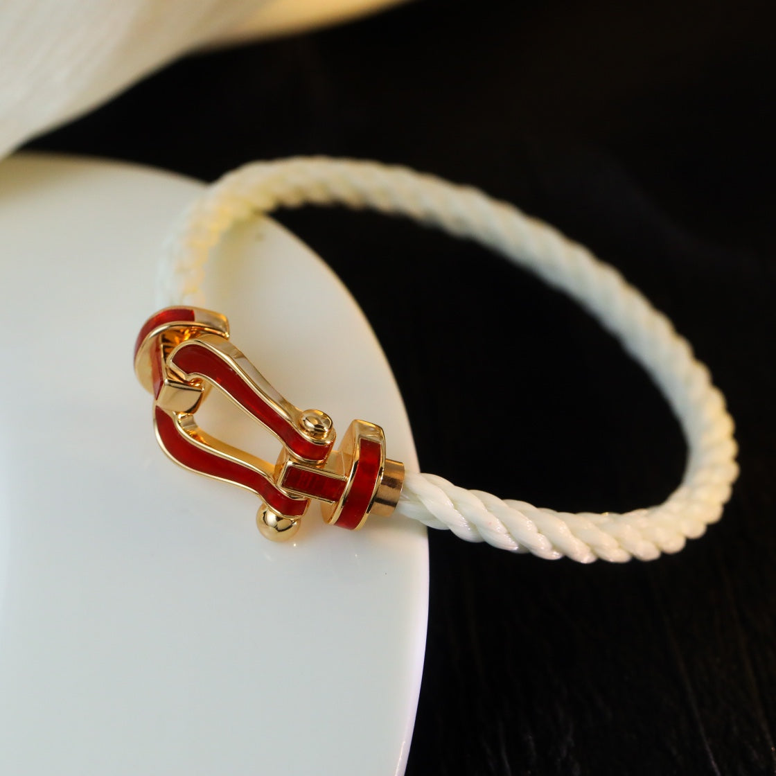 [ELAN LUXE]FORCE 10 WHITE TEXTILE DIAMOND PAVED