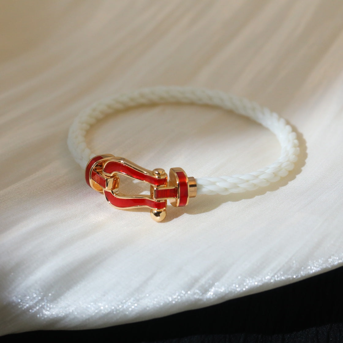 [ELAN LUXE]FORCE 10 WHITE TEXTILE DIAMOND PAVED