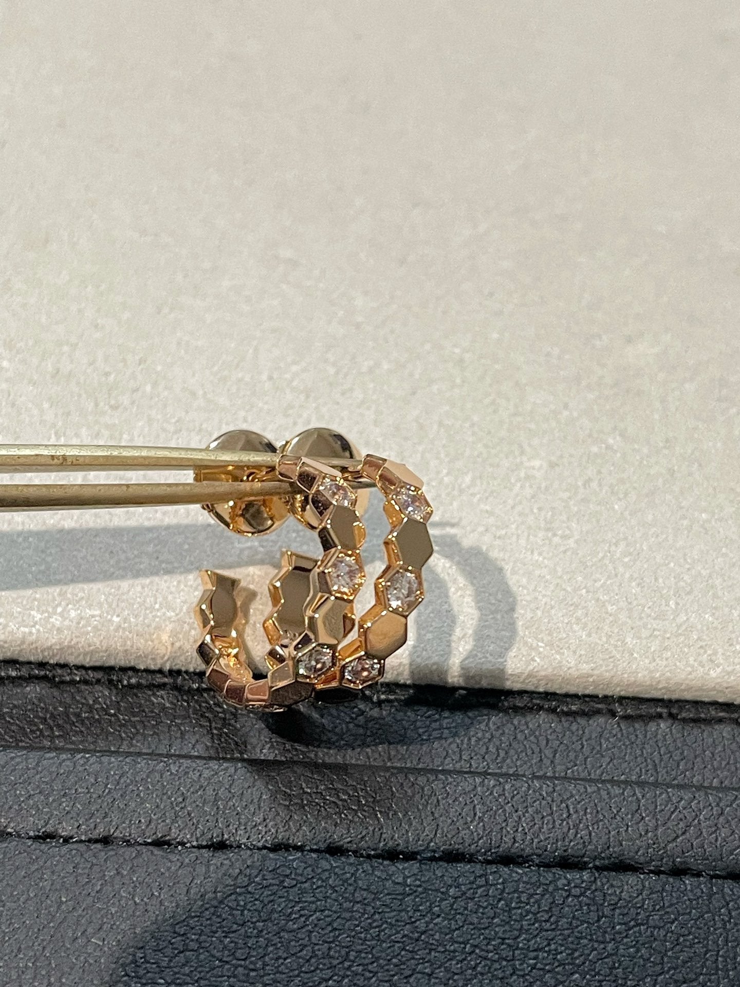 [ELAN LUXE]Hollow Design Four-Leaf Clover Flower Shape Ring