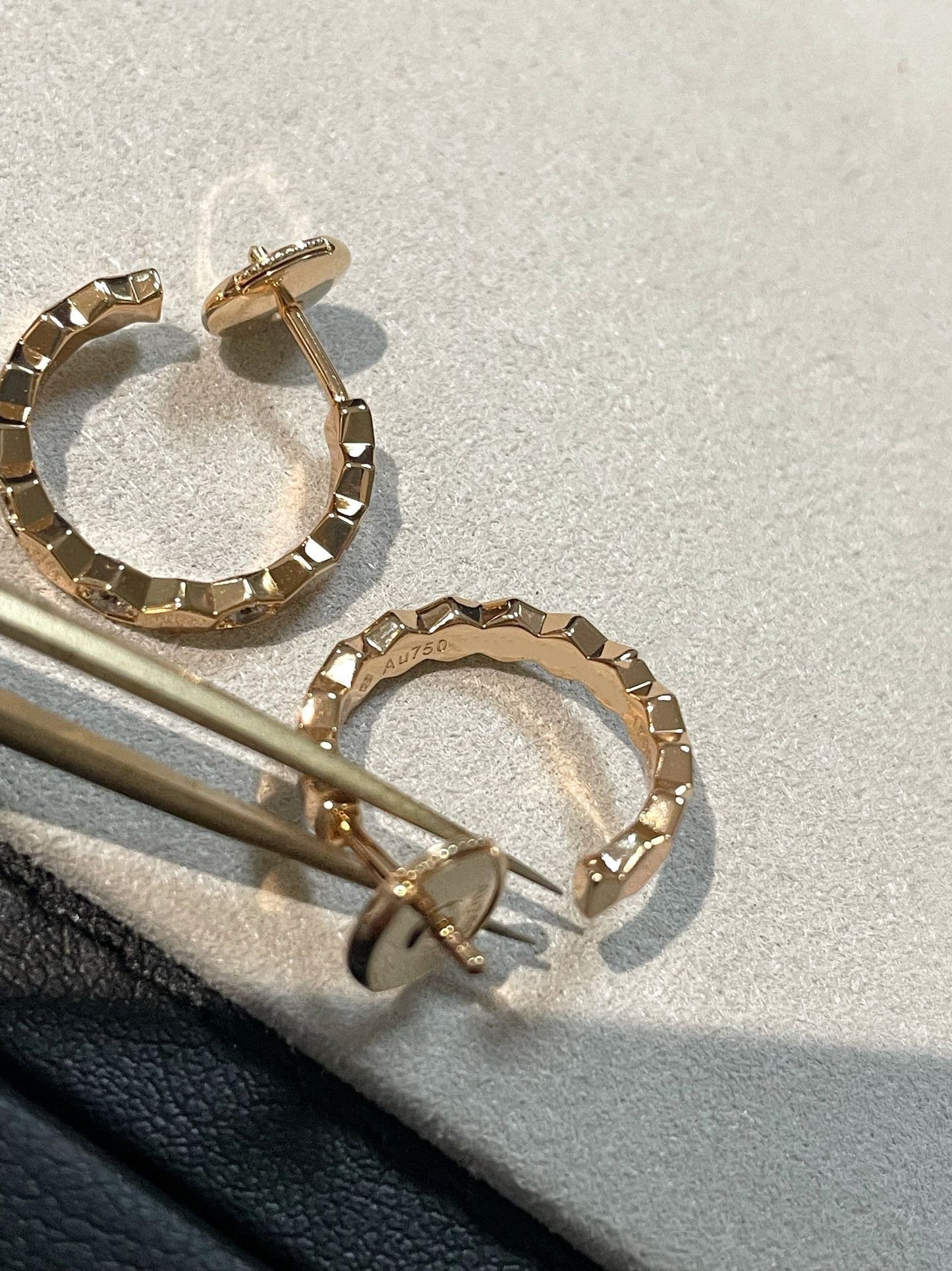 [ELAN LUXE]Hollow Design Four-Leaf Clover Flower Shape Ring