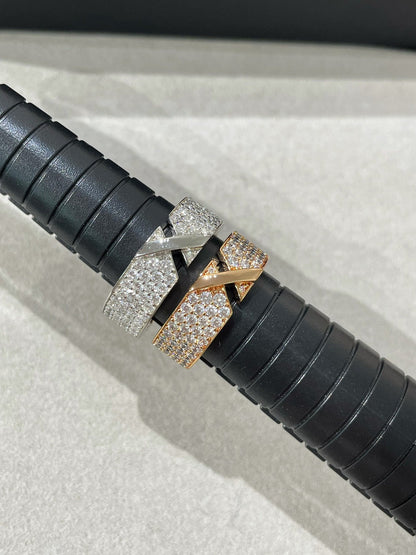 [ELAN LUXE]LIENS EVIDENCE  DIAMOND PAVED RING