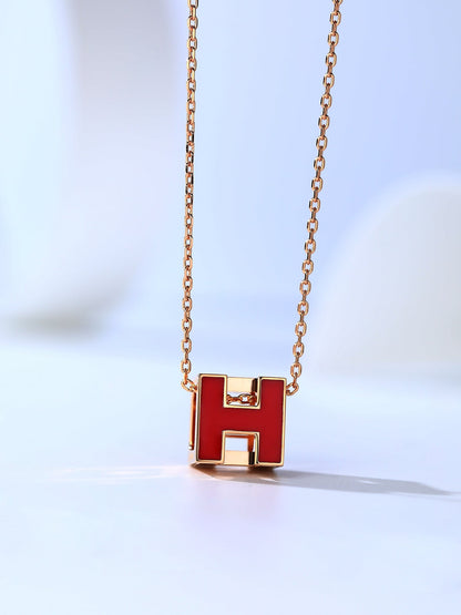 [ELAN LUXE]H CAGE PINK GOLD NECKLACE