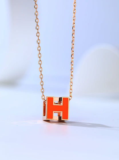 [ELAN LUXE]H CAGE PINK GOLD NECKLACE