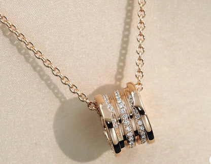 [ELAN LUXE]ZERO 1 PINK GOLD DIAMOND NECKLACE