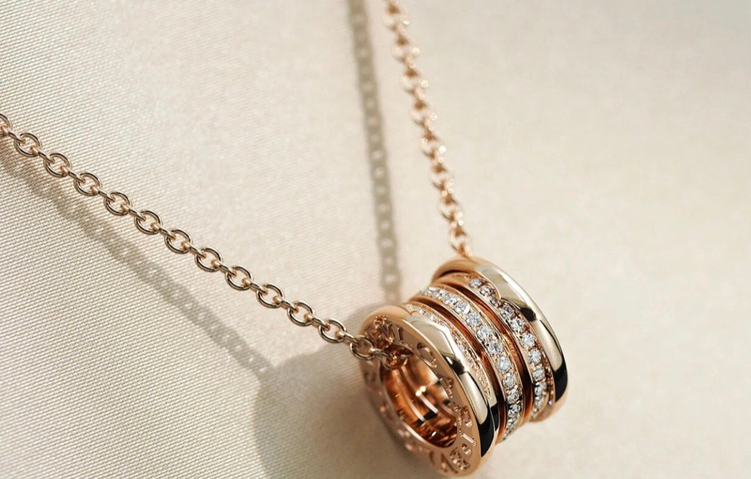 [ELAN LUXE]ZERO 1 PINK GOLD DIAMOND NECKLACE