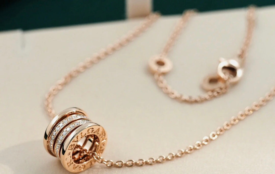 [ELAN LUXE]ZERO 1 PINK GOLD DIAMOND NECKLACE