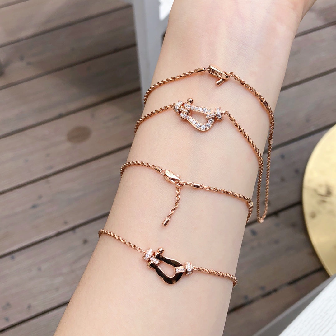 [ELAN LUXE]FORCE 10 PINK GOLD DIAMOND NECKLACE