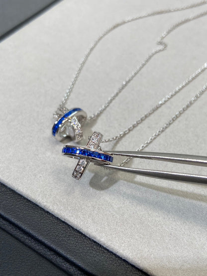 [ELAN LUXE]LIENS DIAMOND SILVER NECKLACE