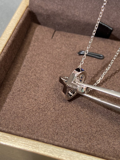 [ELAN LUXE]LIENS DIAMOND SILVER NECKLACE