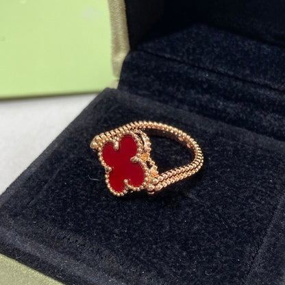 [ELAN LUXE]CLOVER RIVERSIBLE ROSE GOLD RING