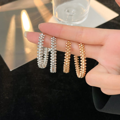 [ELAN LUXE]CLASH HOOP LARGE EARRINGS