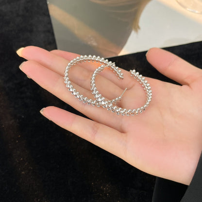 [ELAN LUXE]CLASH HOOP LARGE EARRINGS