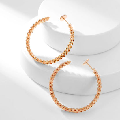 [ELAN LUXE]CLASH HOOP LARGE EARRINGS