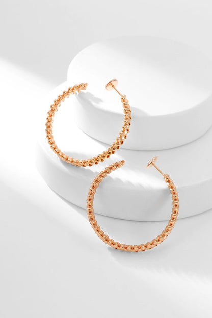 [ELAN LUXE]CLASH HOOP EARRINGS