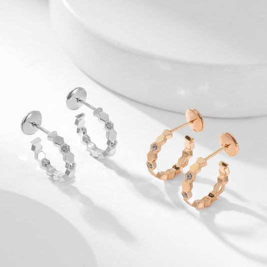 [ELAN LUXE]BEE LOVE DIAMOND HOOP EARRINGS