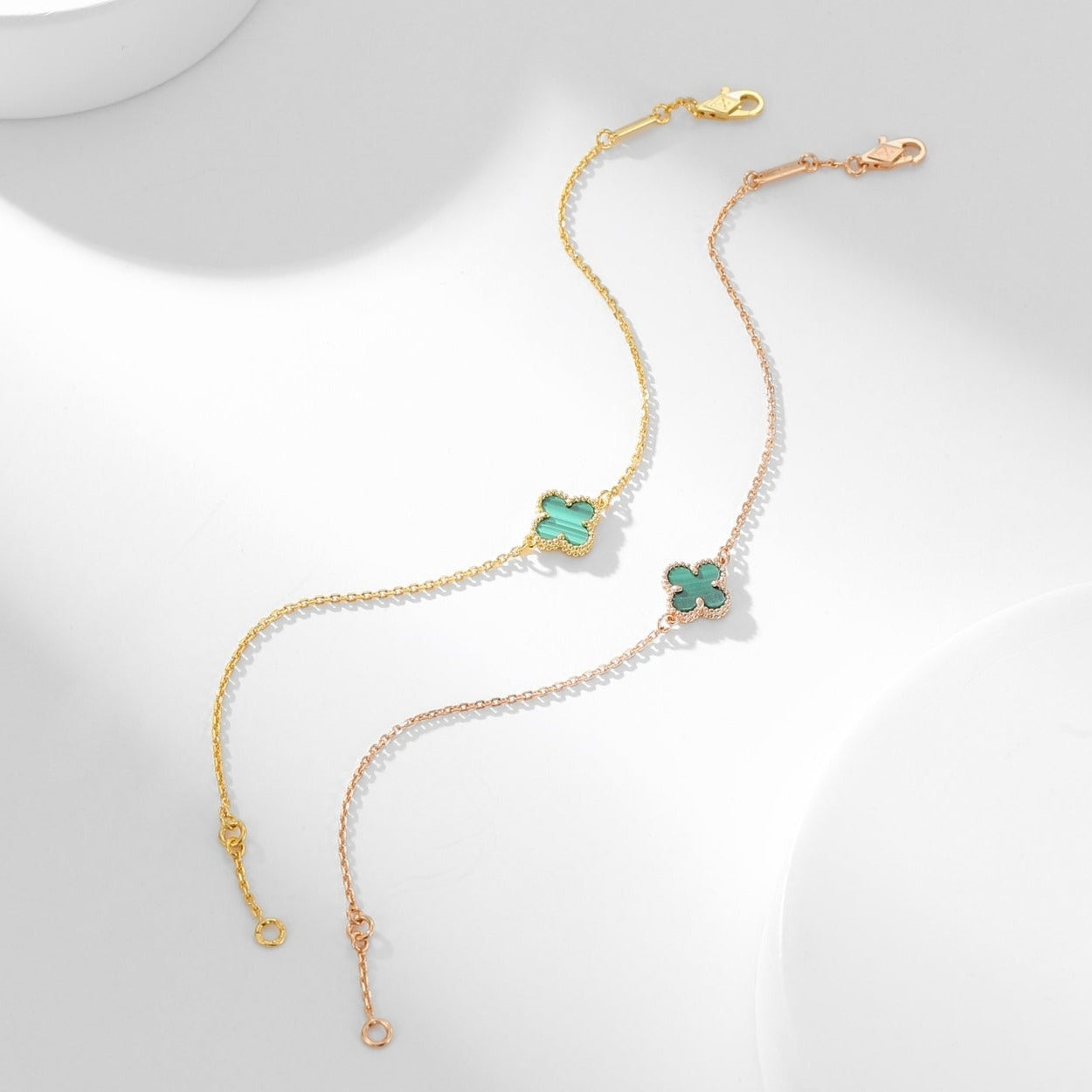 [ELAN LUXE]CLOVER BRACELET MALACHITE 1 MOTIF