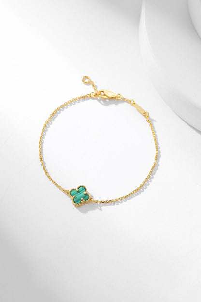[ELAN LUXE]CLOVER BRACELET MALACHITE 1 MOTIF
