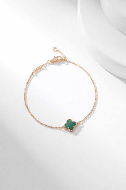 [ELAN LUXE]CLOVER BRACELET MALACHITE 1 MOTIF