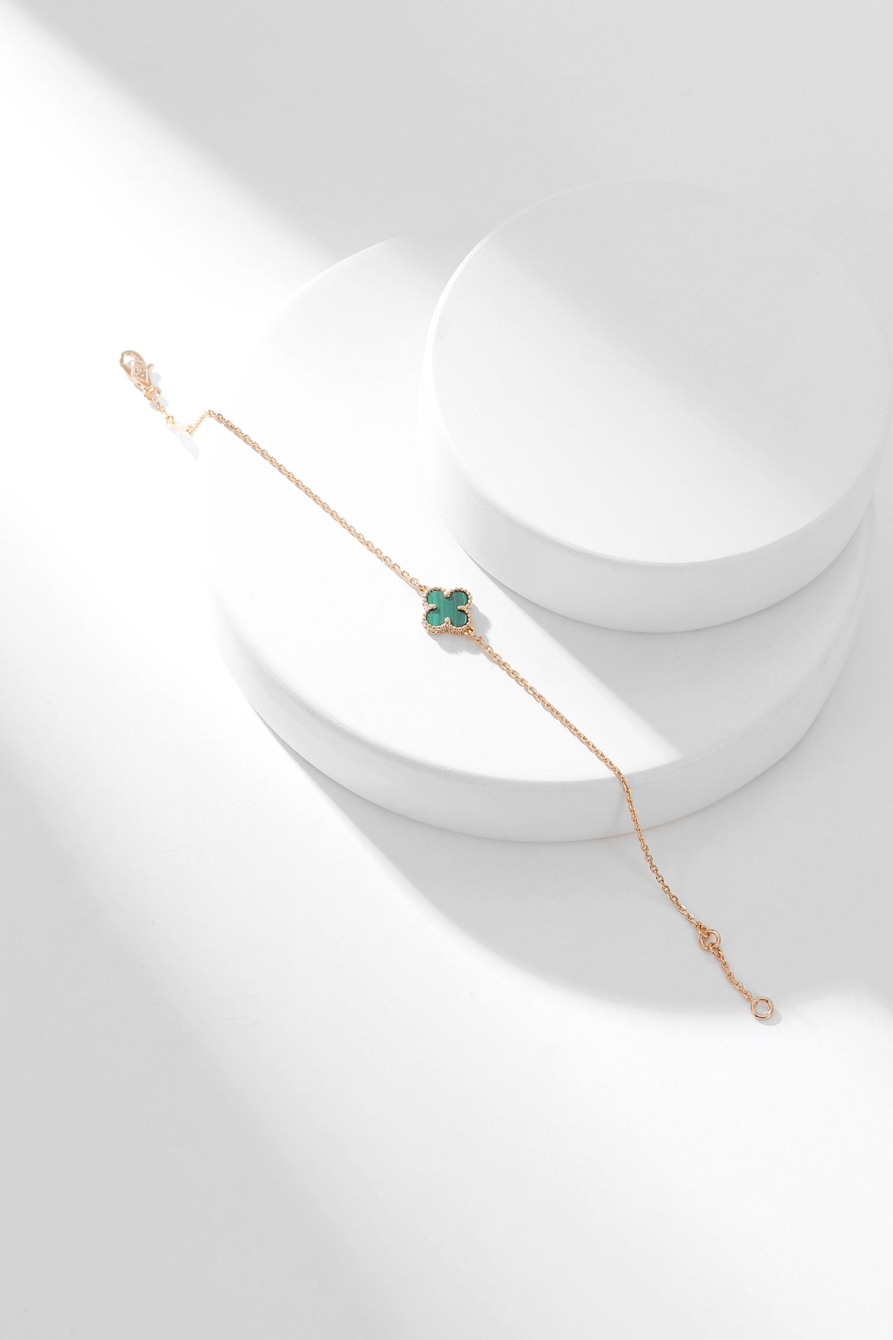 [ELAN LUXE]CLOVER BRACELET MALACHITE 1 MOTIF