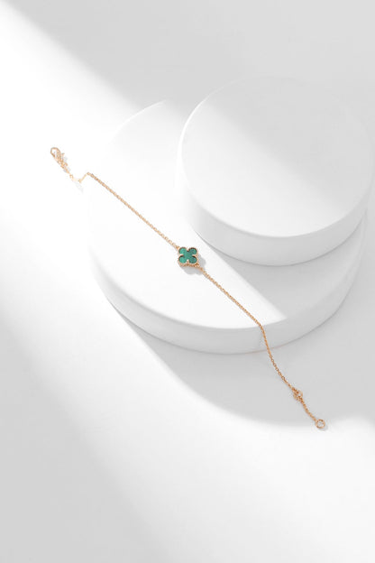 [ELAN LUXE]CLOVER BRACELET MALACHITE 1 MOTIF