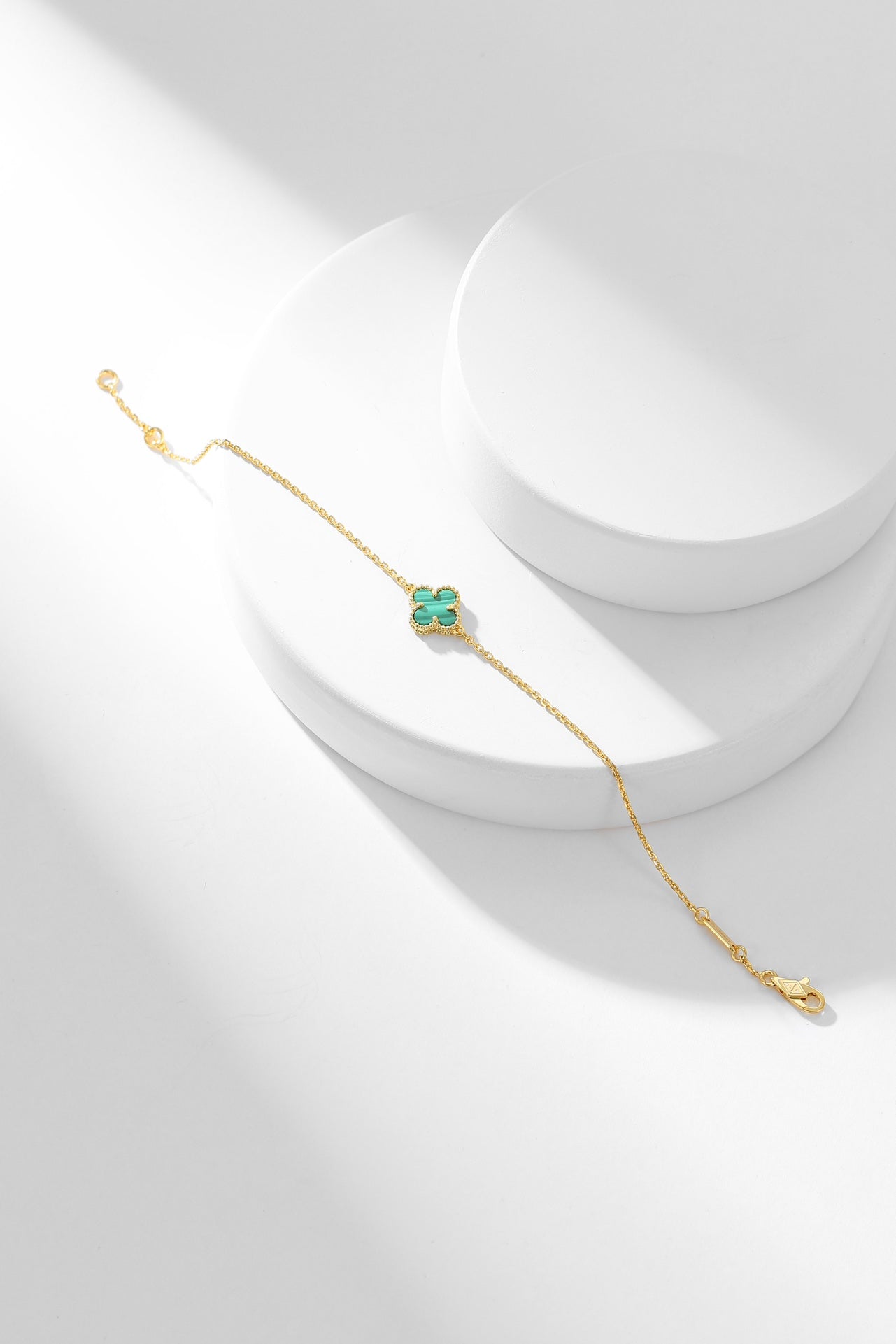 [ELAN LUXE]CLOVER BRACELET MALACHITE 1 MOTIF