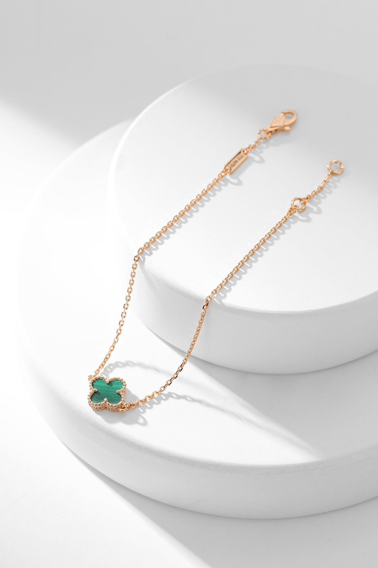 [ELAN LUXE]CLOVER BRACELET MALACHITE 1 MOTIF