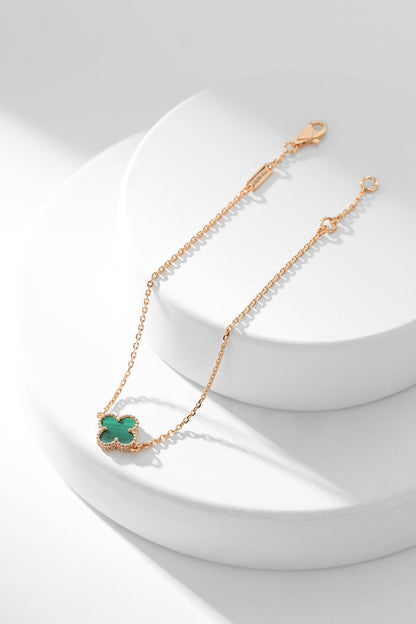 [ELAN LUXE]CLOVER BRACELET MALACHITE 1 MOTIF