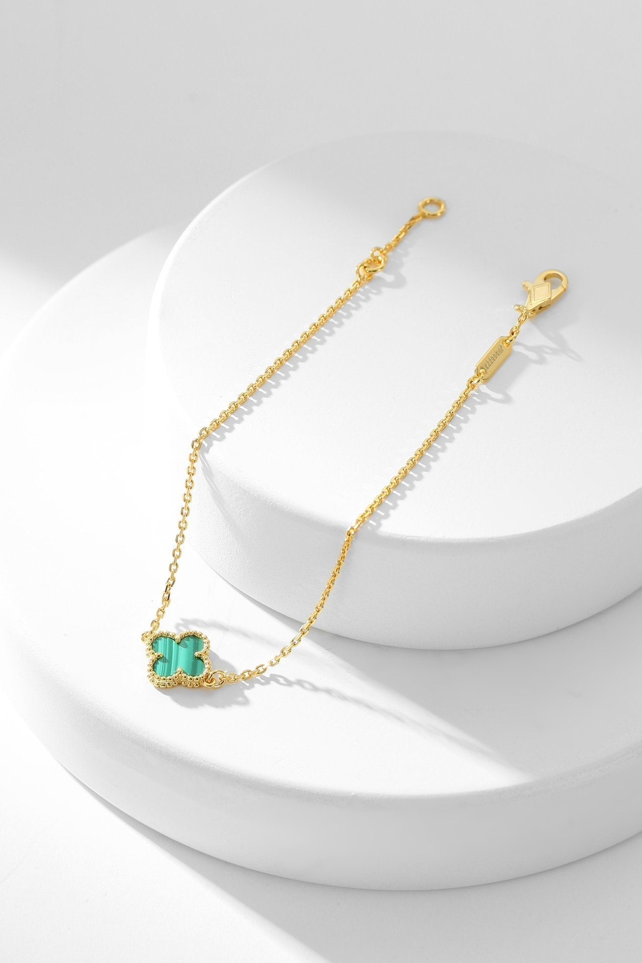 [ELAN LUXE]CLOVER BRACELET MALACHITE 1 MOTIF
