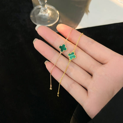 [ELAN LUXE]CLOVER BRACELET MALACHITE 1 MOTIF