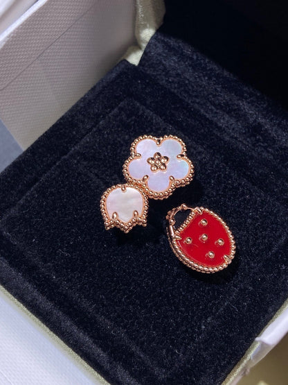 [ELAN LUXE]LUCKY 3 MOTIF ROSE GOLD RING
