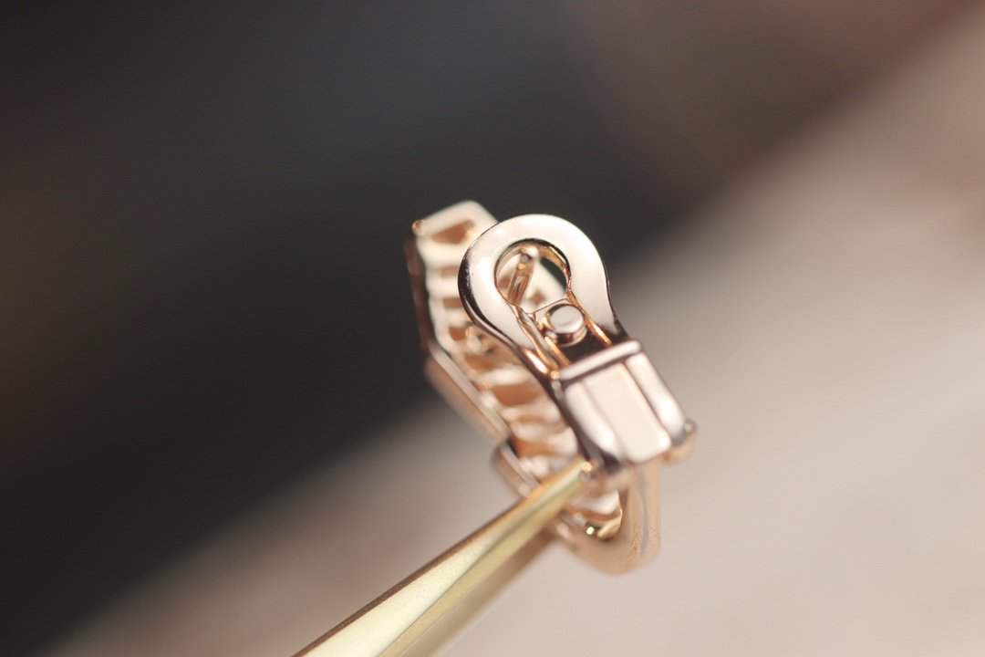 [ELAN LUXE]SERPENT PINK GOLD DIAMOND EARRINGS