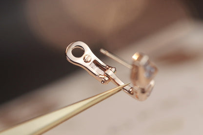 [ELAN LUXE]SERPENT PINK GOLD DIAMOND EARRINGS