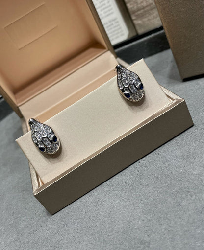 [ELAN LUXE]SERPENT DIAMOND STUD EARRINGS
