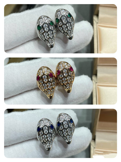 [ELAN LUXE]SERPENT DIAMOND STUD EARRINGS
