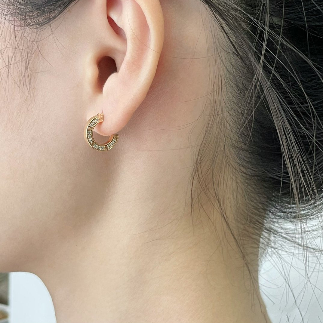 [ELAN LUXE]LOVE DIAMOND EARRINGS