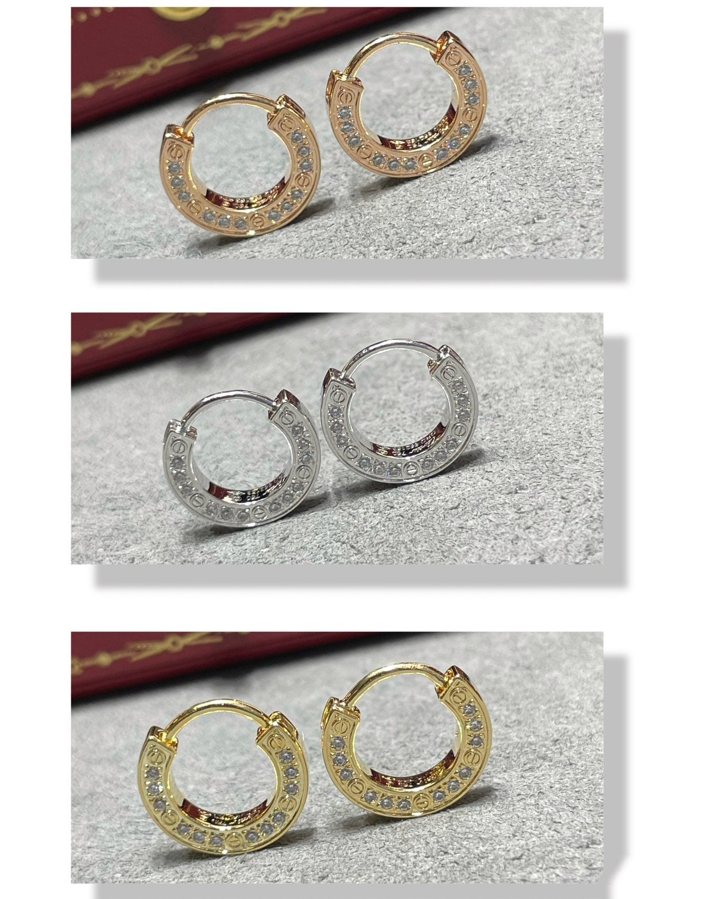 [ELAN LUXE]LOVE DIAMOND EARRINGS