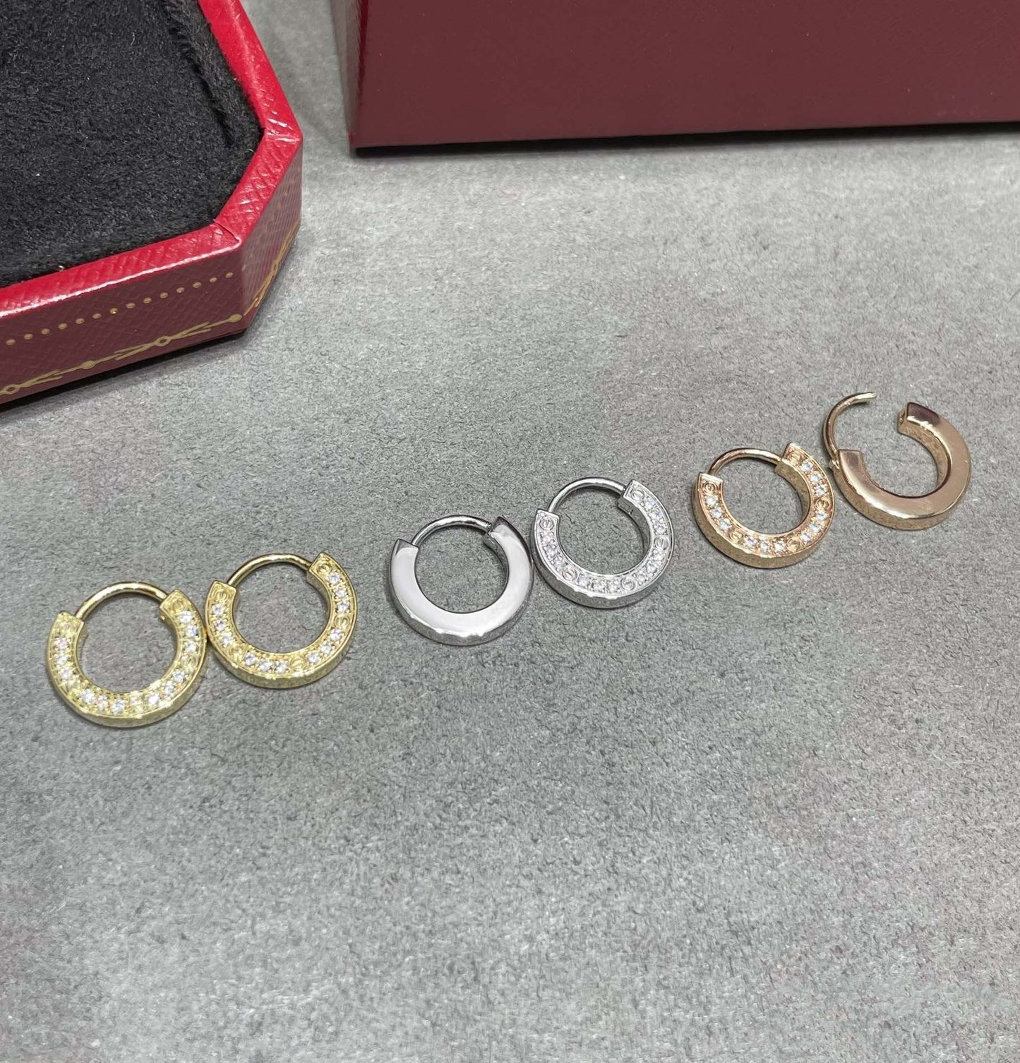 [ELAN LUXE]LOVE DIAMOND EARRINGS
