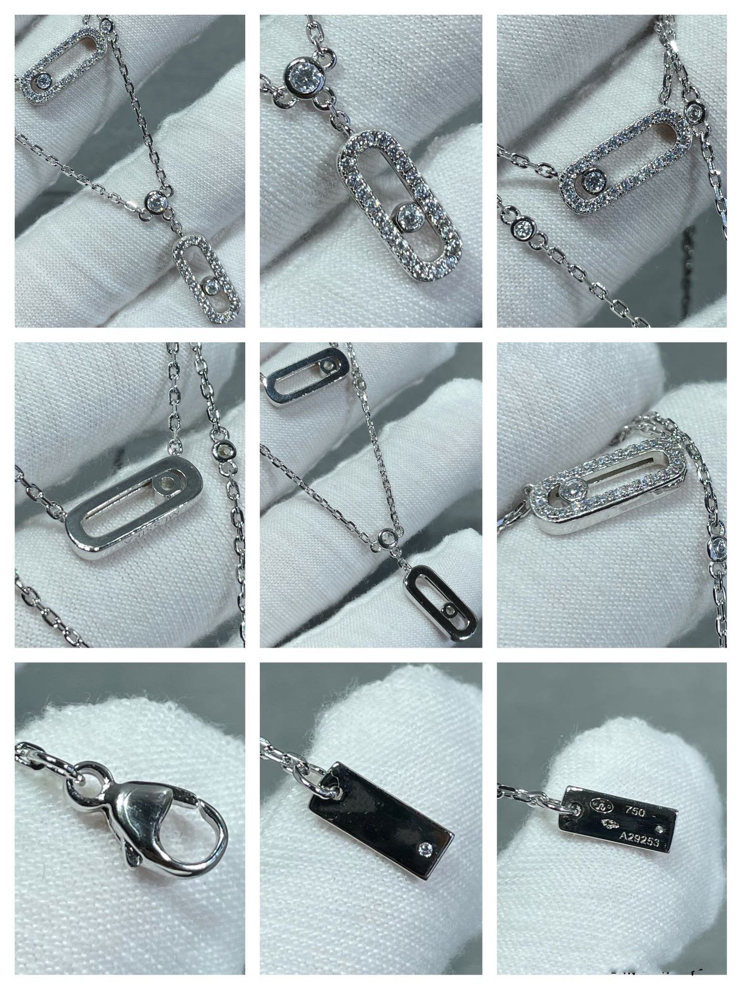 [ELAN LUXE]MOVE 2 ROW DIAMOND NECKLACE