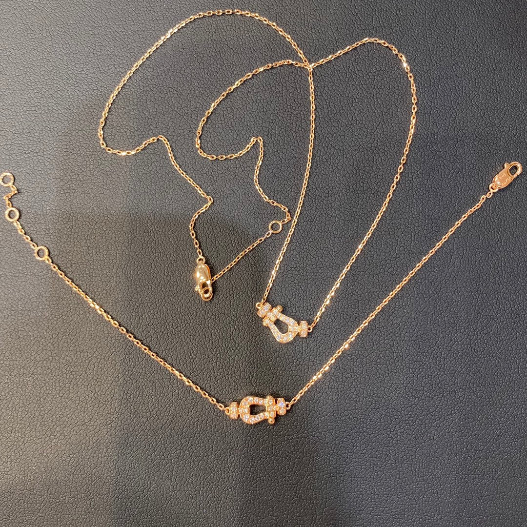 [ELAN LUXE]FORCE 10 DIAMOND PINK GOLD NECKLACE MINI MODEL