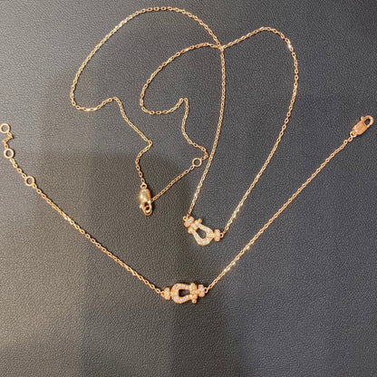 [ELAN LUXE]FORCE 10 DIAMOND PINK GOLD NECKLACE MINI MODEL