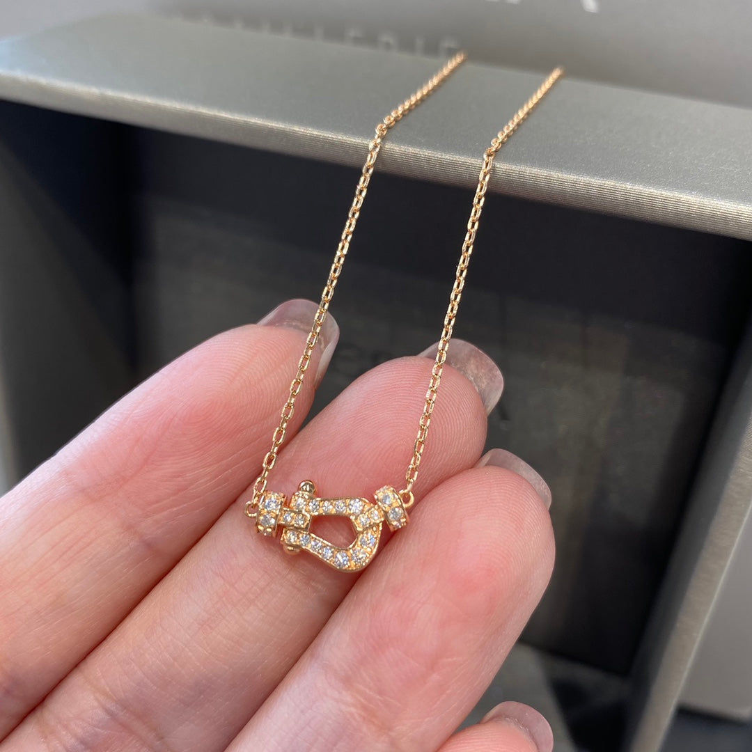 [ELAN LUXE]FORCE 10 DIAMOND PINK GOLD NECKLACE MINI MODEL